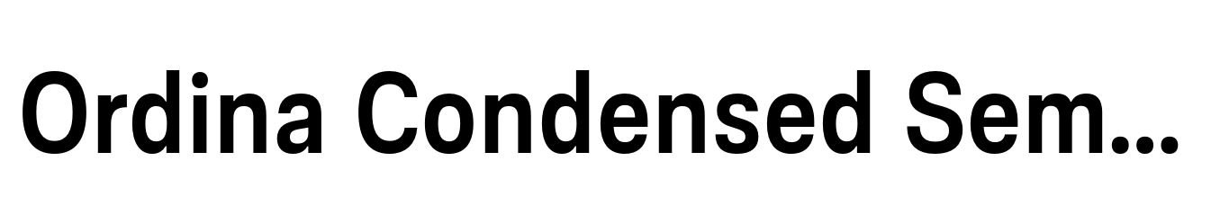Ordina Condensed Semibold